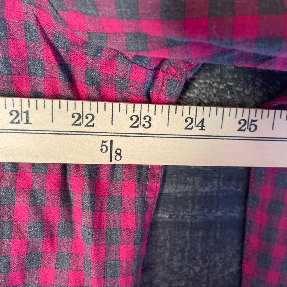 Bugatchi Red And Gray Casual Button Down Shirt - image 5